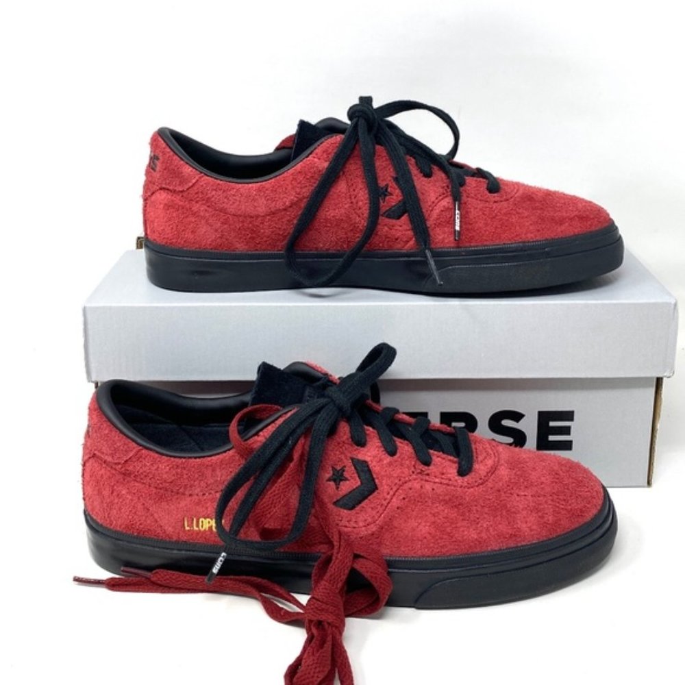 💖MEGA SALE💖Converse Louie Lopez Pro OX Low Top Red Suede Women Shoes 170714C - Picture 6 of 12